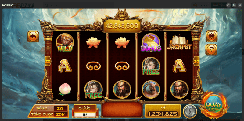 Giao diện sống động Slot Game FEBET