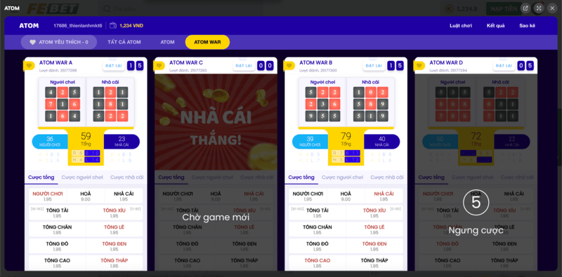 Sảnh Quay Số ATOM FEBET