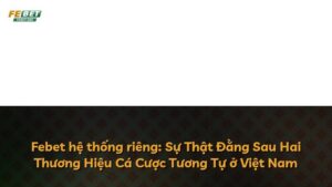 Febet hệ thống riêng: Sự Thật Đằng Sau Hai Thương Hiệu Cá Cược Tương Tự ở Việt Nam