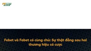 Febet và Fabet có cùng chủ: Sự thật đằng sau hai thương hiệu cá cược